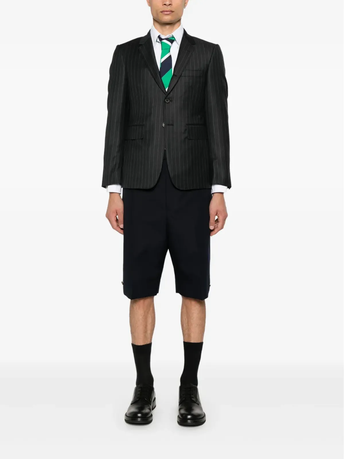 Thom Browne ハイライズバックストラップショーツ ブルー - 画像2