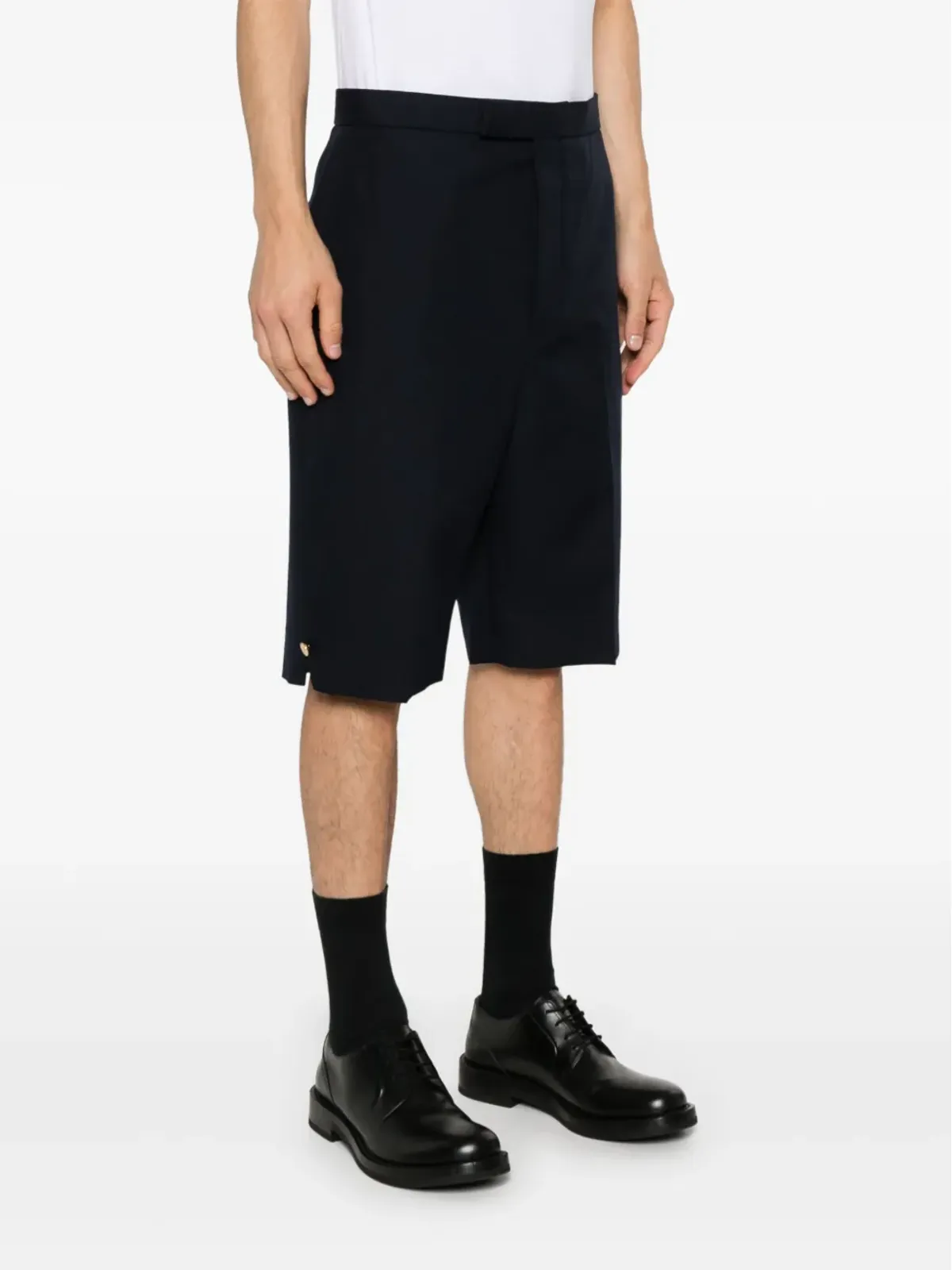 Thom Browne ハイライズバックストラップショーツ ブルー - 画像3