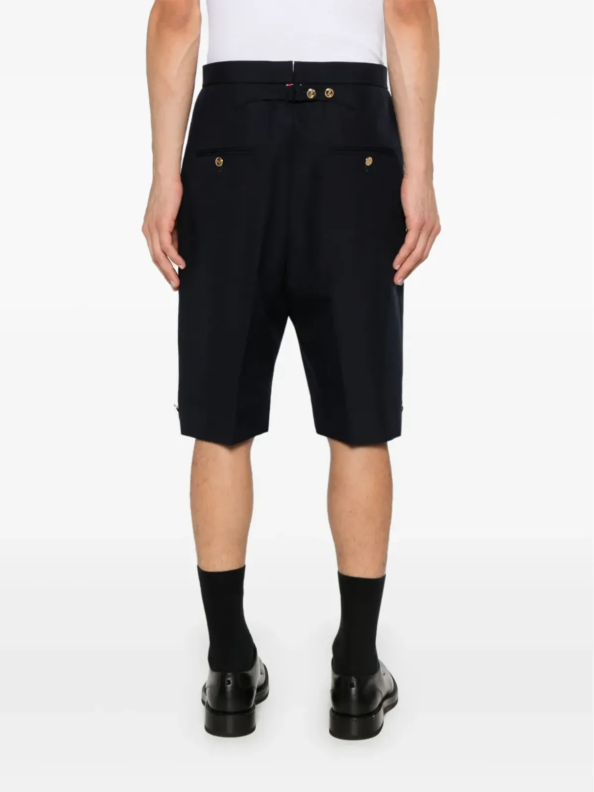 Thom Browne ハイライズバックストラップショーツ ブルー - 画像4