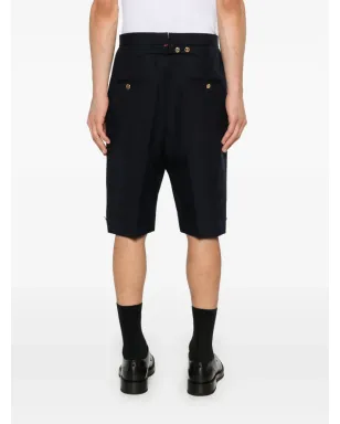 Thom Browne ハイライズバックストラップショーツ ブルー - サムネイル4