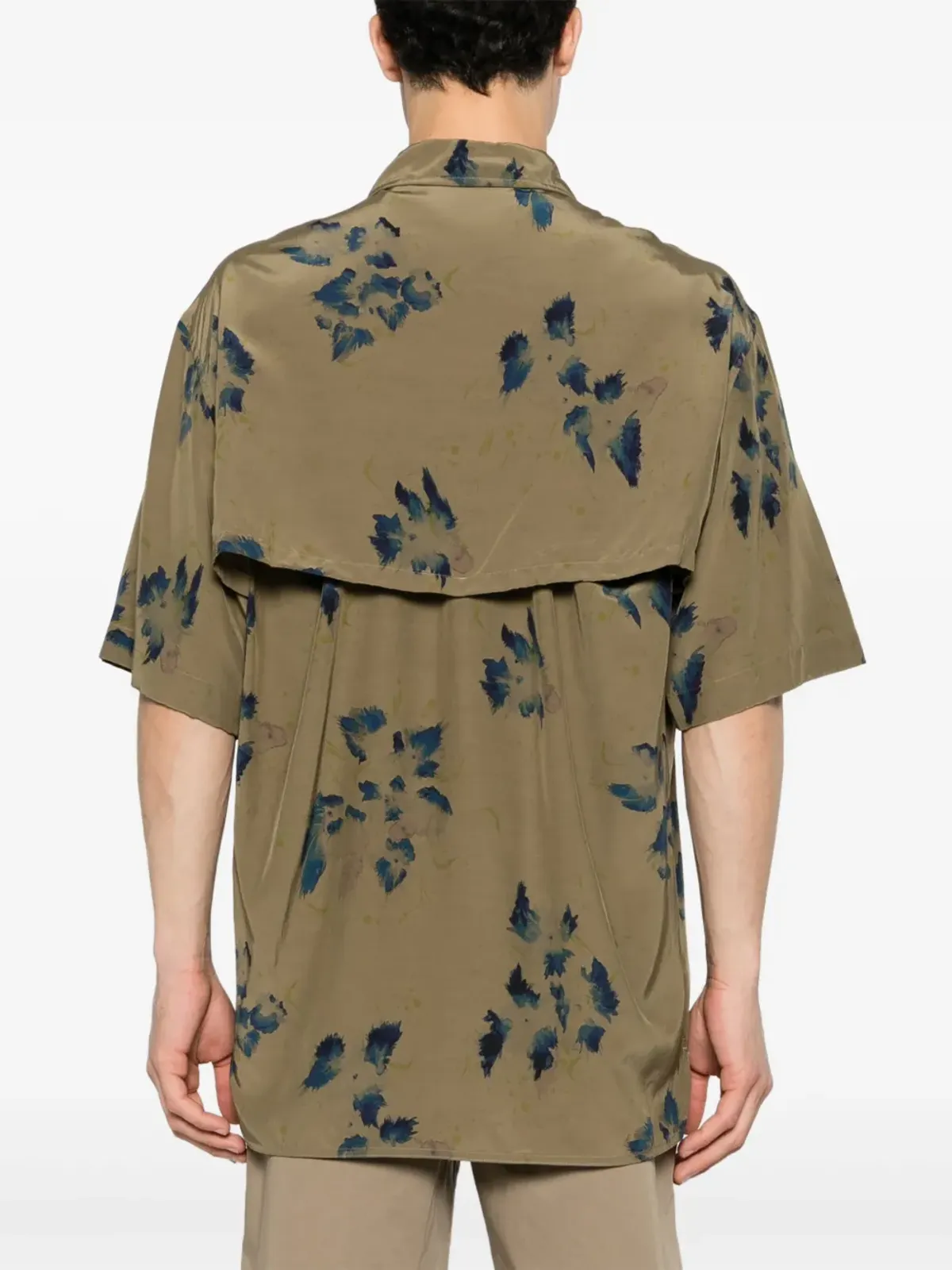 LEMAIRE 花柄プリント スプレッドカラーシャツ - 画像5