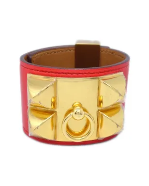 Hermès ビンテージ Collier de Chien ブレスレット - レッド - サムネイル2