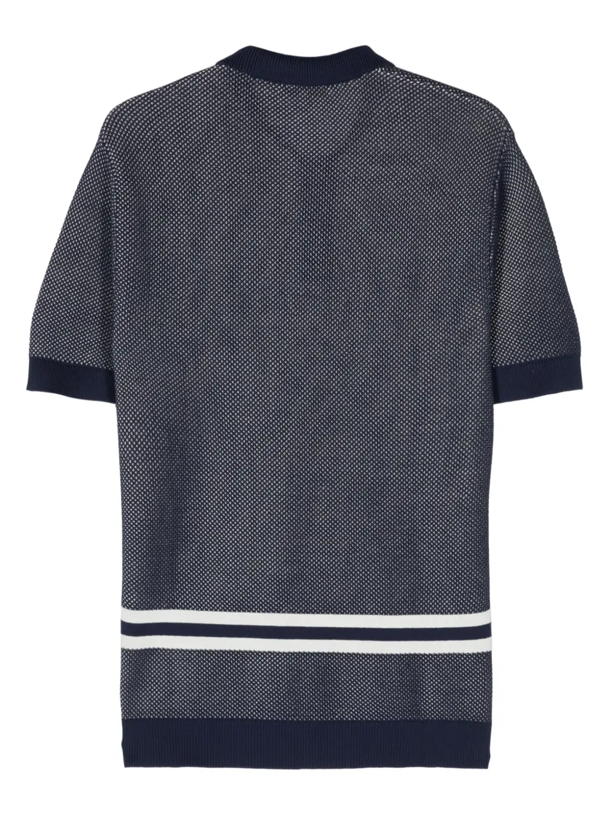 Maison Kitsuné フォックスモチーフ コットン ポロシャツ - ブルー - 画像2