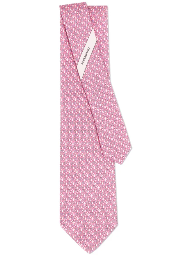 FERRAGAMO Ferragamo 乗馬プリント シルクタイの商品画像