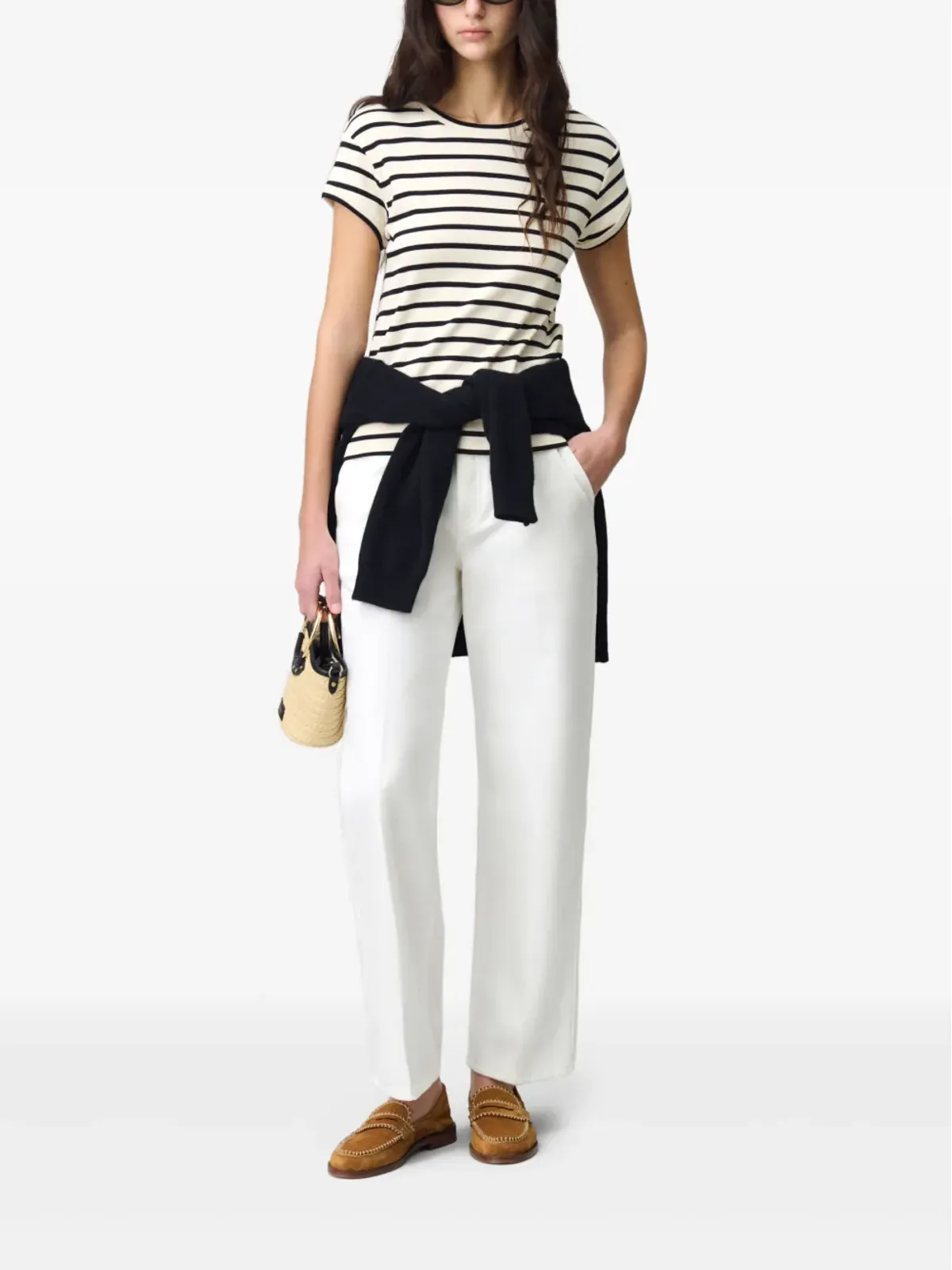 Claudie Pierlot ストライプ柄の半袖Tシャツ - 画像2
