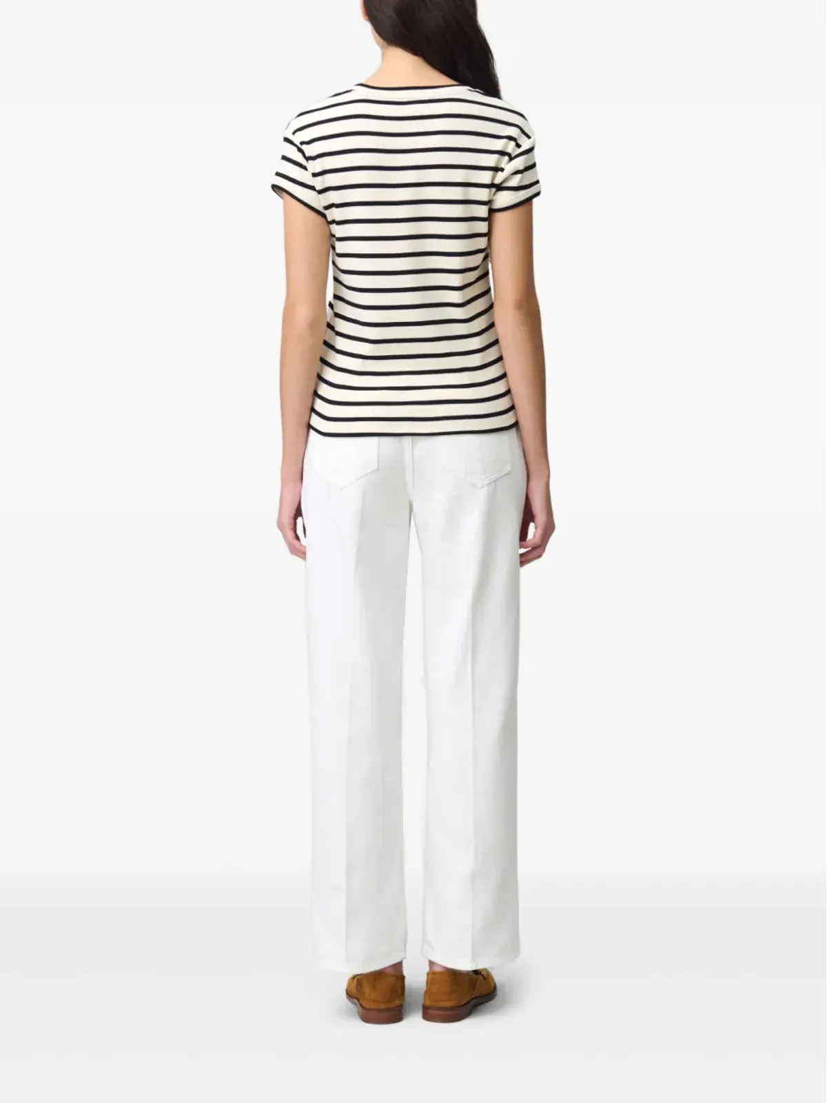 Claudie Pierlot ストライプ柄の半袖Tシャツ - 画像4