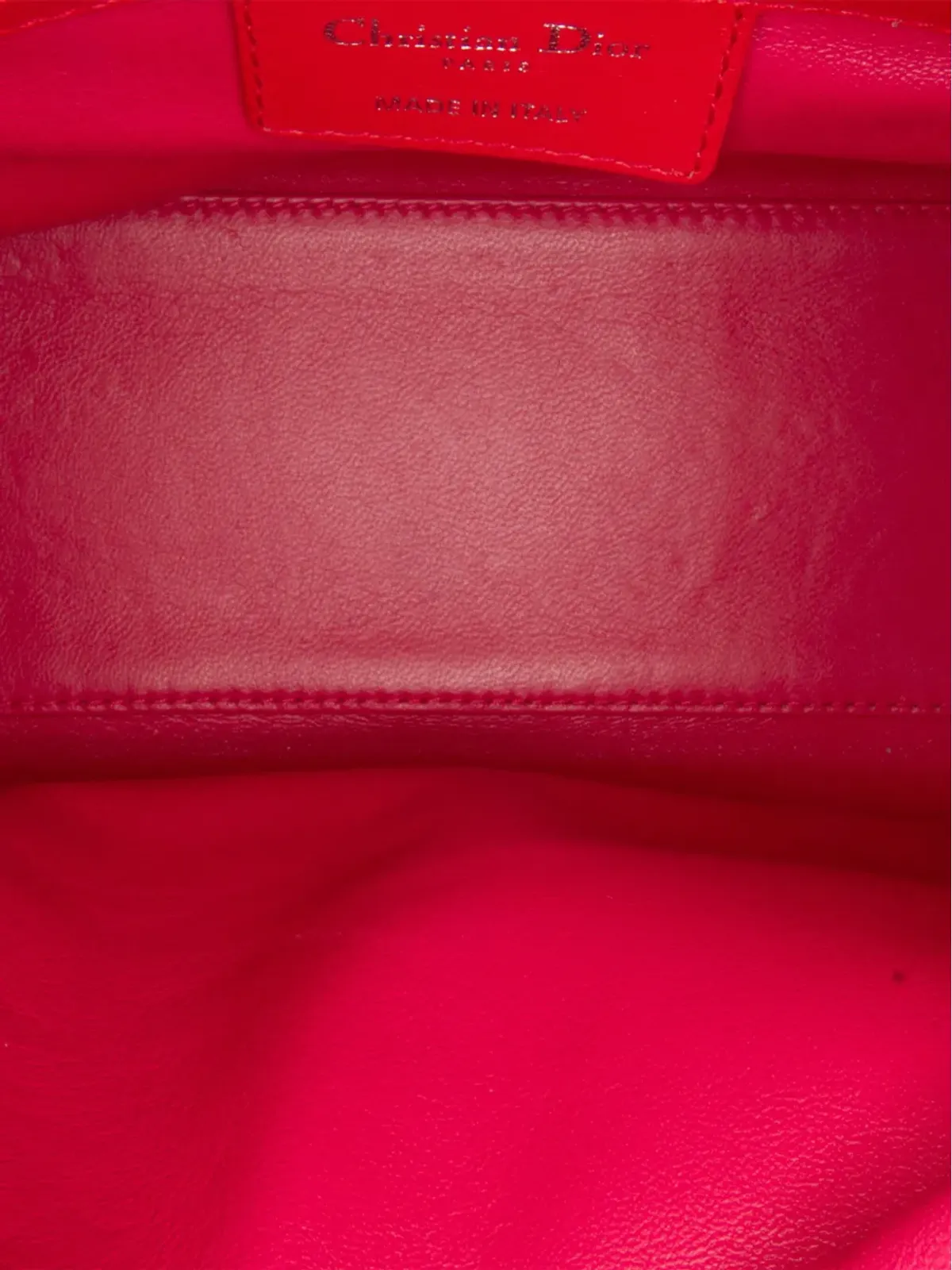 Christian Dior ビンテージ 2013年 ミディアム ツートーン ラムスキン キャナージュ レディ サッチェル オレンジ - 画像5