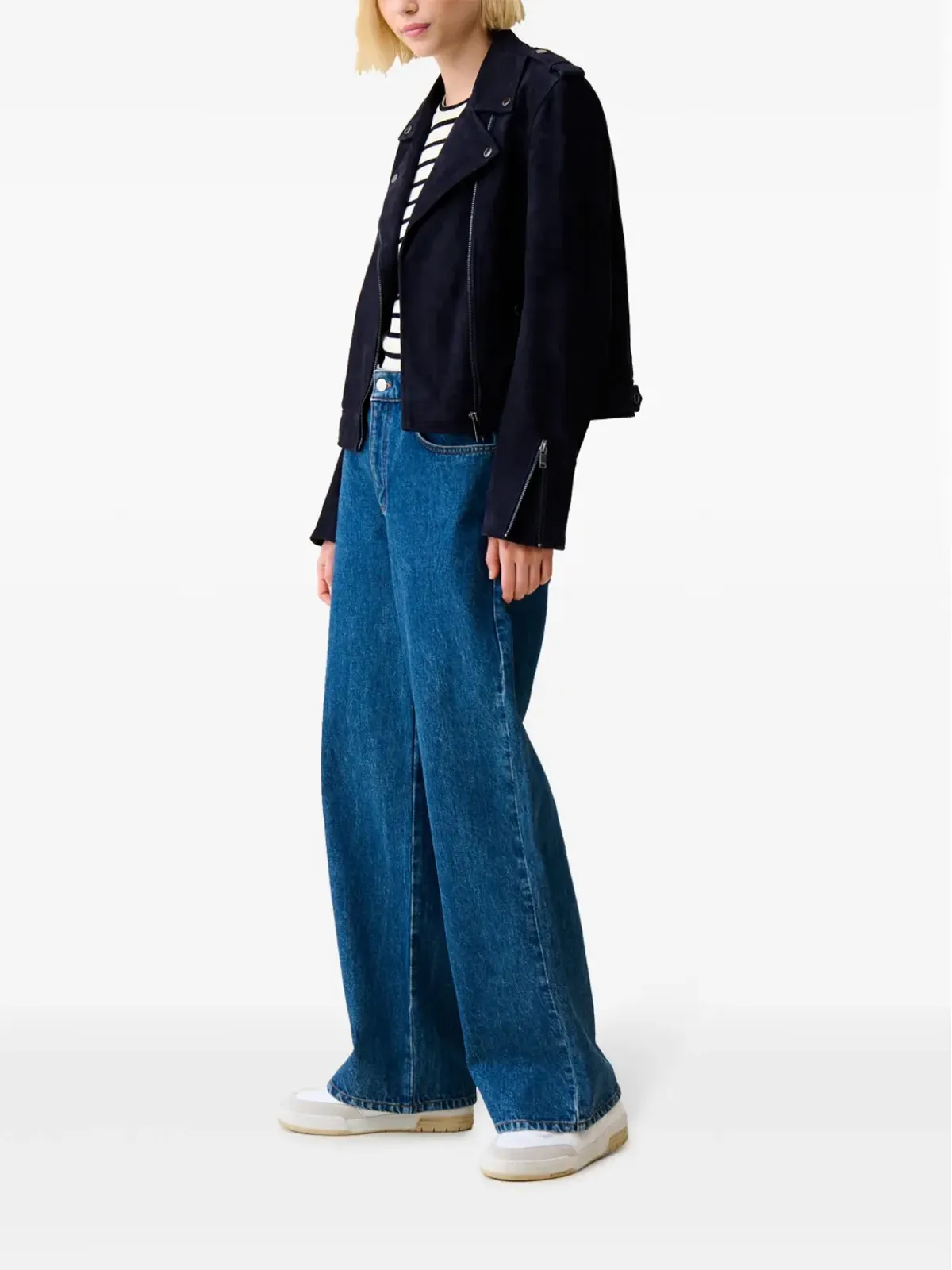 Claudie Pierlot スエード バイカージャケット - 画像3