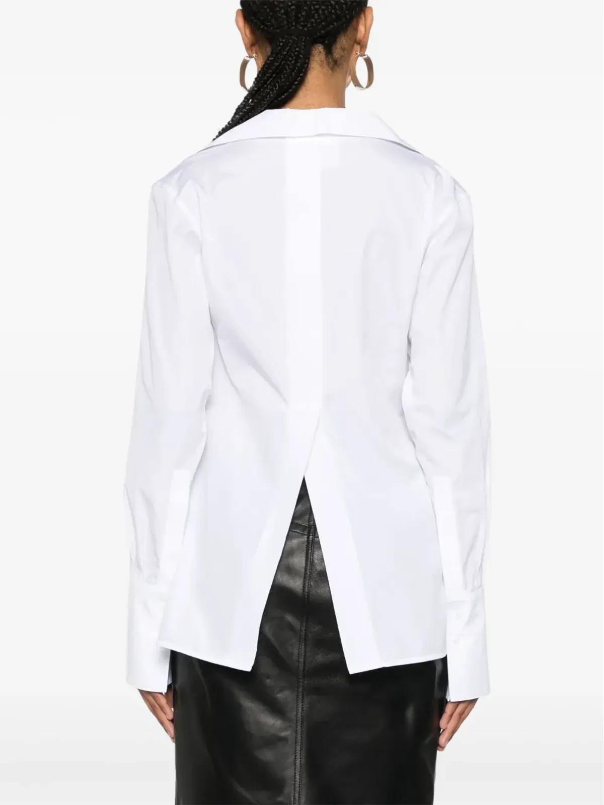 Givenchy ラップデザイン ポプリン シャツ - ホワイト - 画像4
