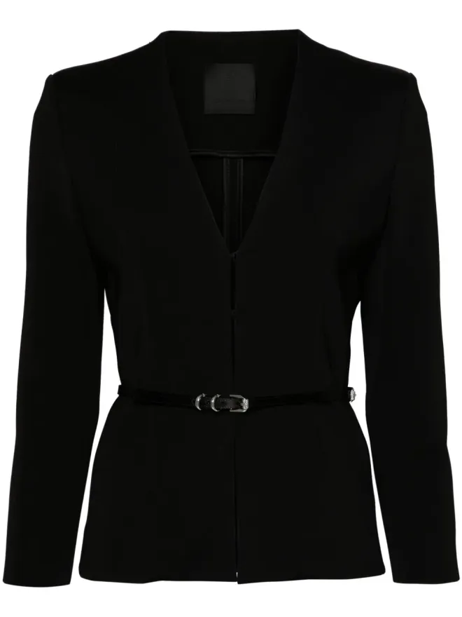 Givenchy Givenchy Voyou ベルト付きジャケット - ブラックの商品画像