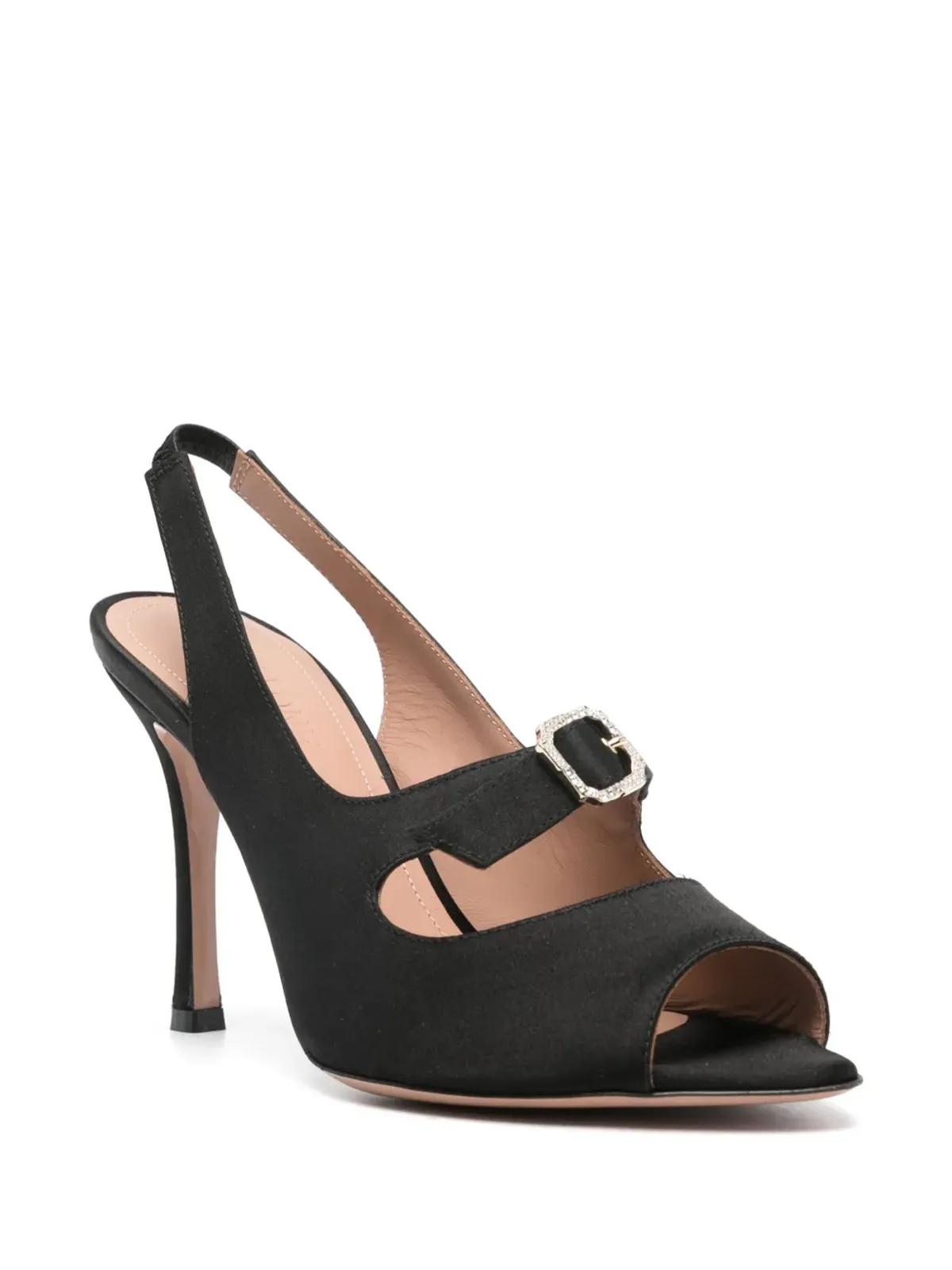 Malone Souliers Celeste クリスタルバックル サンダル - 画像2