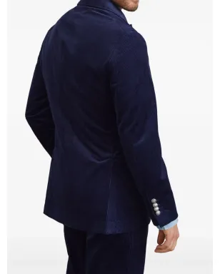 Brunello Cucinelli コーデュロイ ブレザー ブルー - サムネイル4