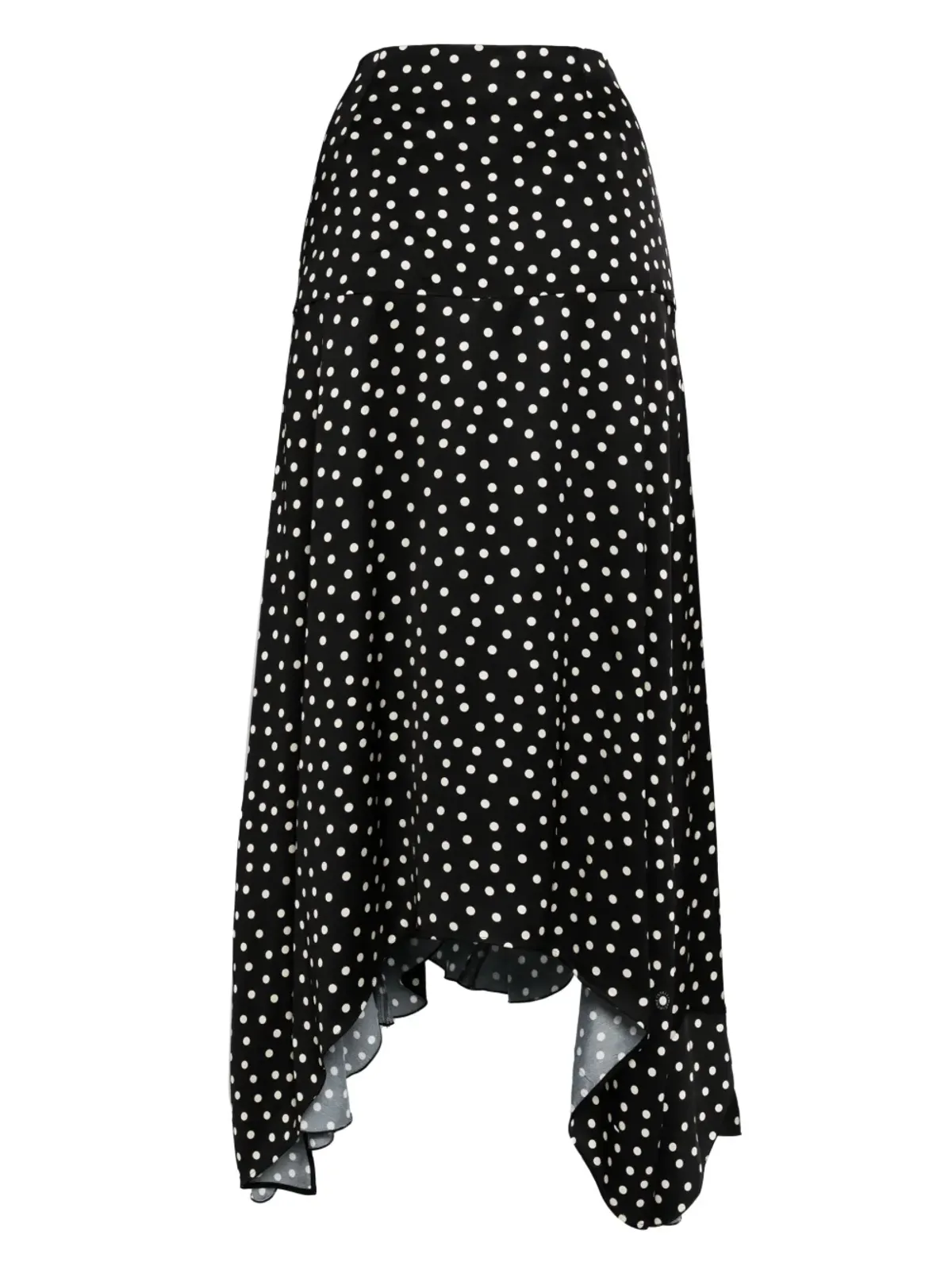 Stella McCartney アシンメトリック ポルカドット マキシスカート - ブラック - 画像2