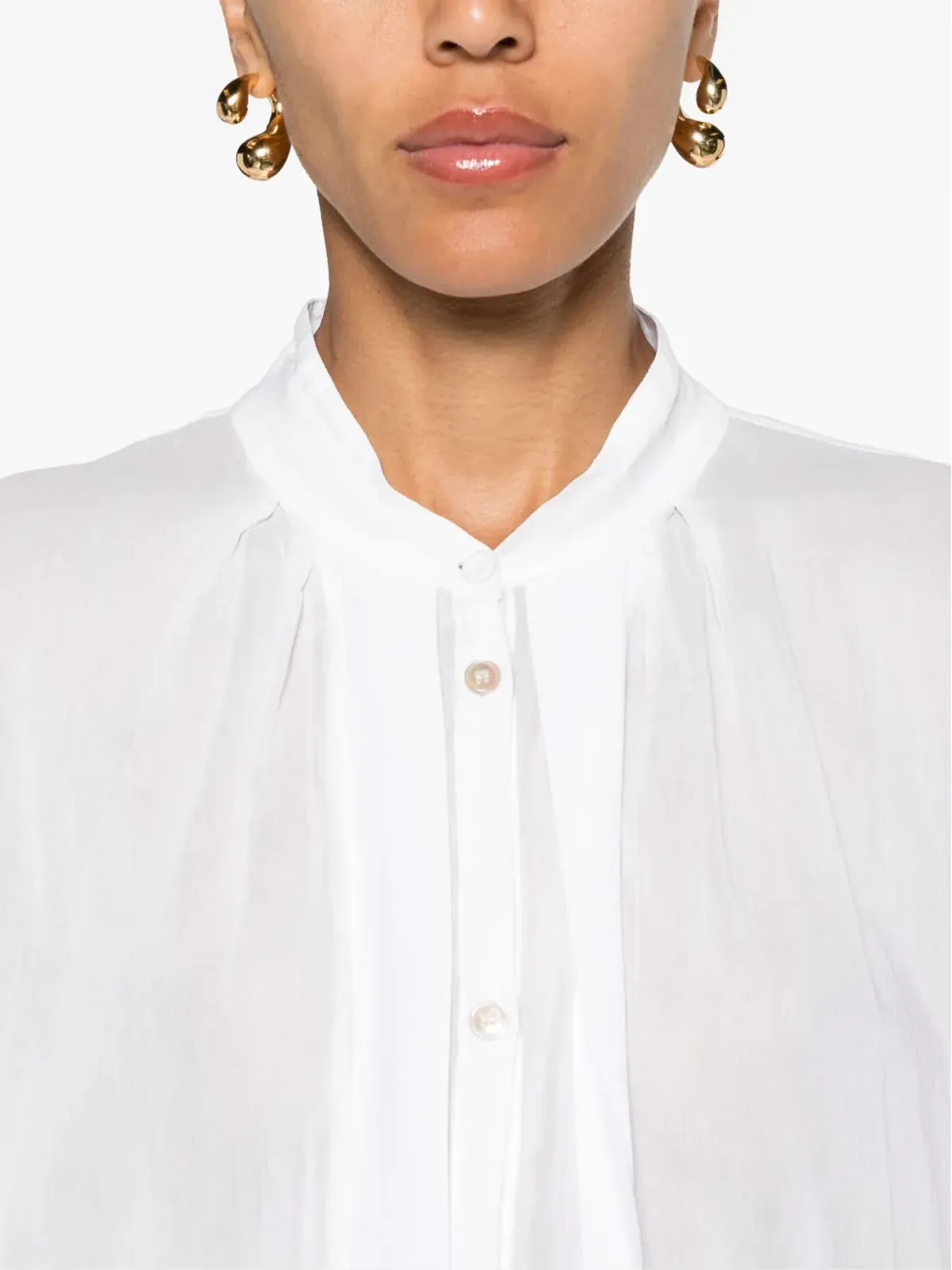 Forte Forte シアーコットンブレンドシャツ - 画像5