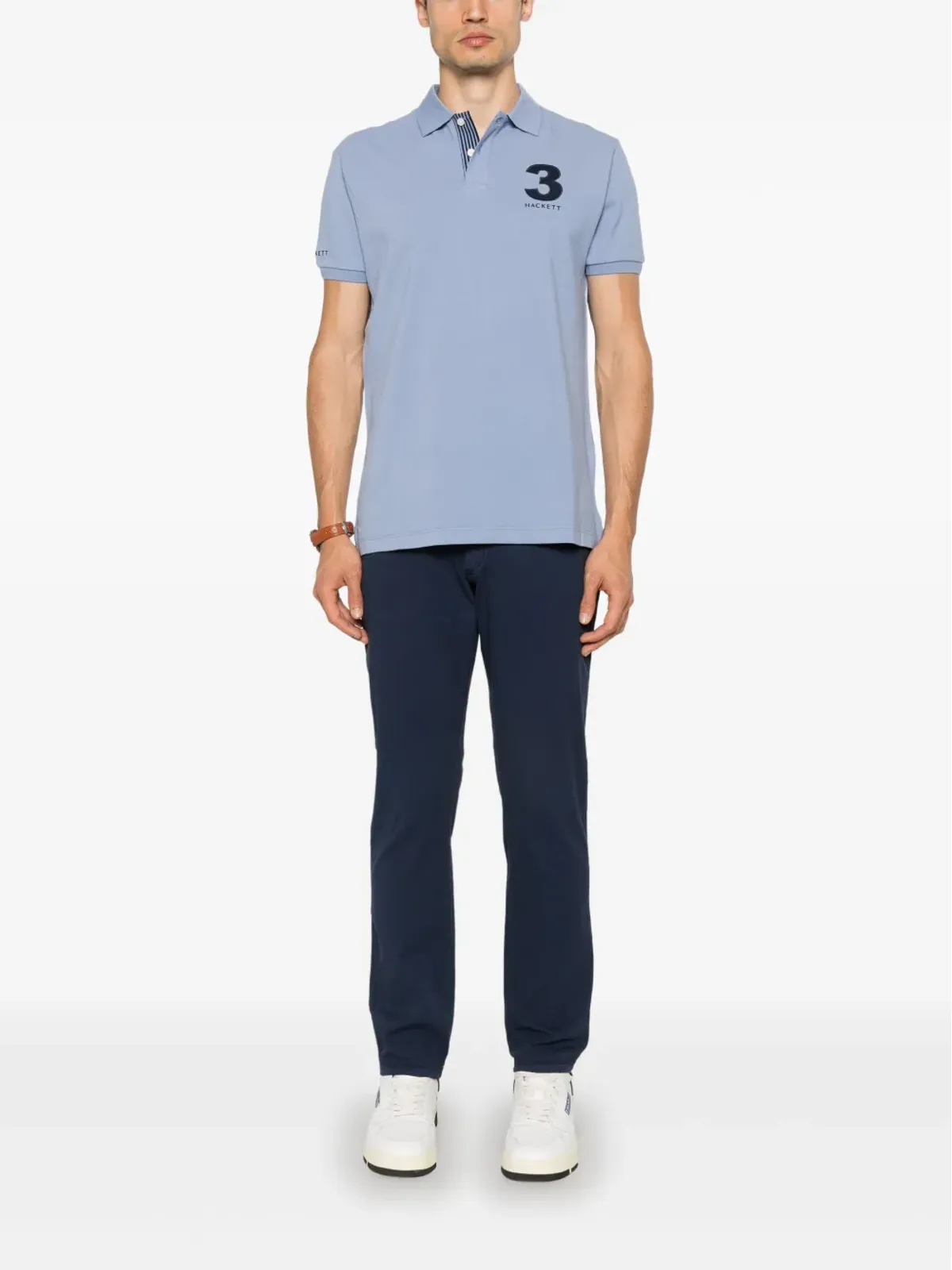 Hackett ミッドライズ・スリムフィット チノパンツ - Blue - 画像2