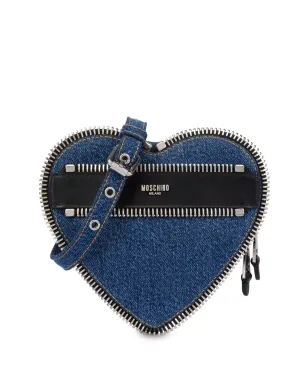 Moschino ハート型デニム クロスボディバッグ - サムネイル1