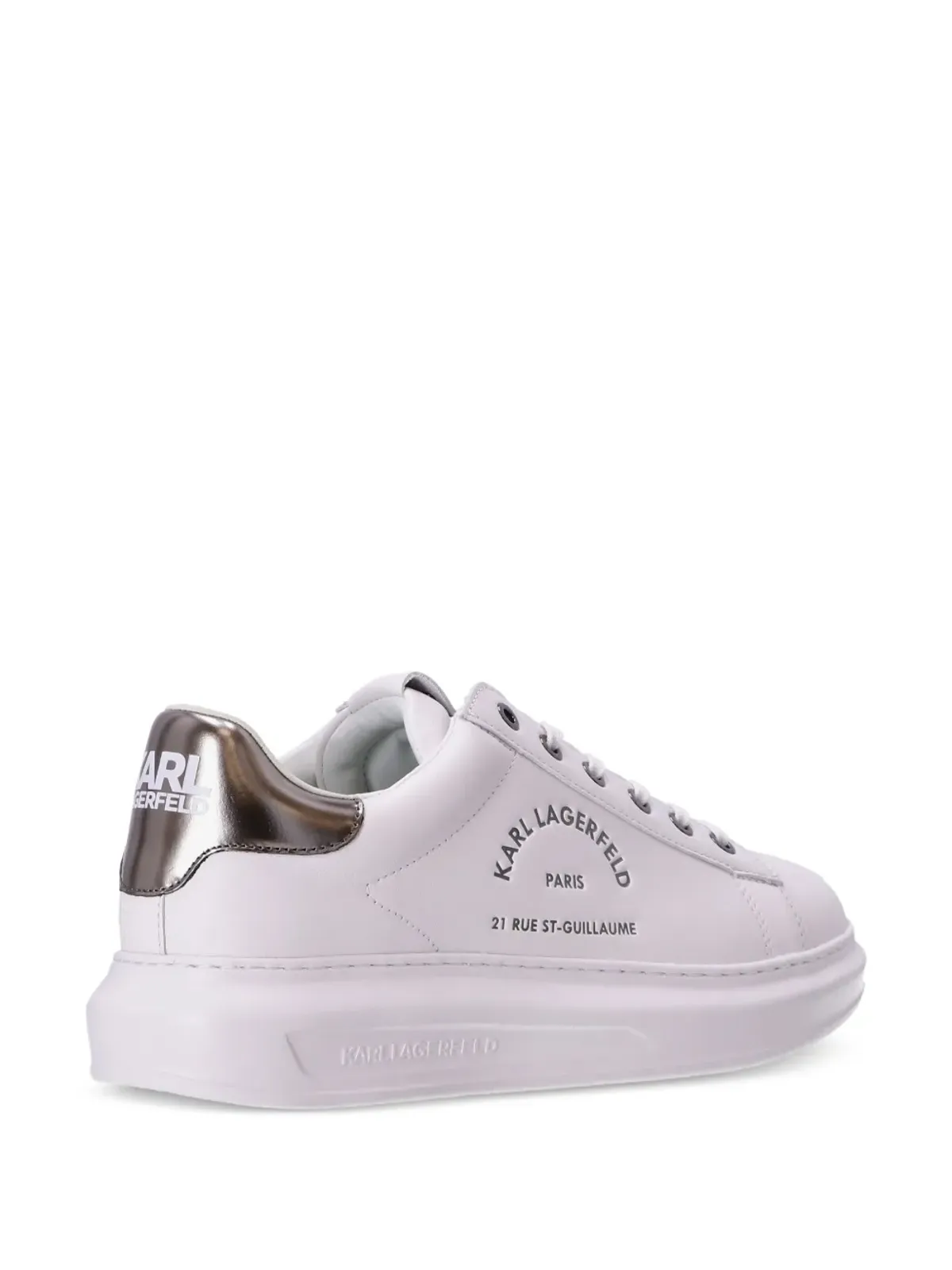 Karl Lagerfeld Rue St-Guillaume Kapri レザー スニーカー - ホワイト - 画像4