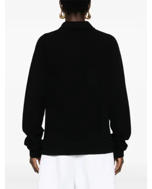 TOTEME シャツカラー カシミア カーディガン - ブラック - サムネイル4