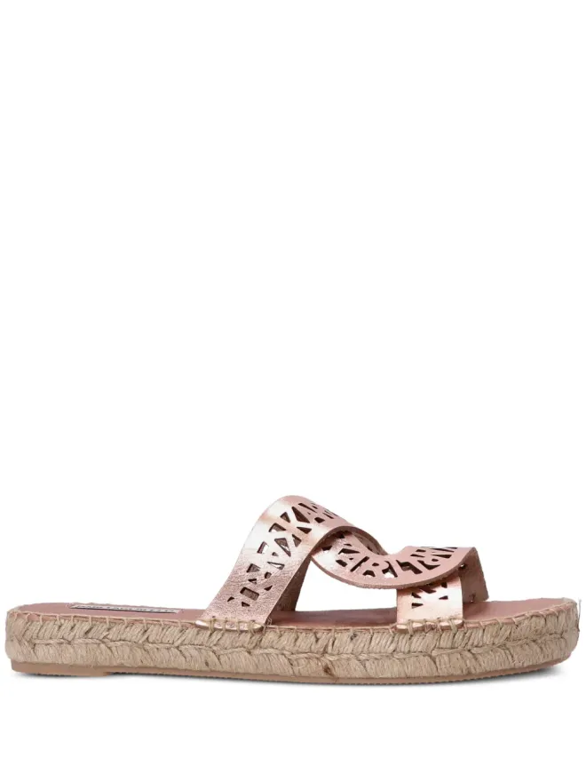 Karl Lagerfeld Karl Lagerfeld Souk Interlok Loop espadrille slides - Pinkの商品画像