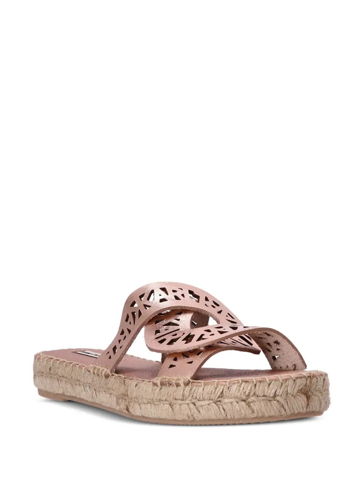 Karl Lagerfeld Souk Interlok Loop espadrille slides - Pink - 画像2