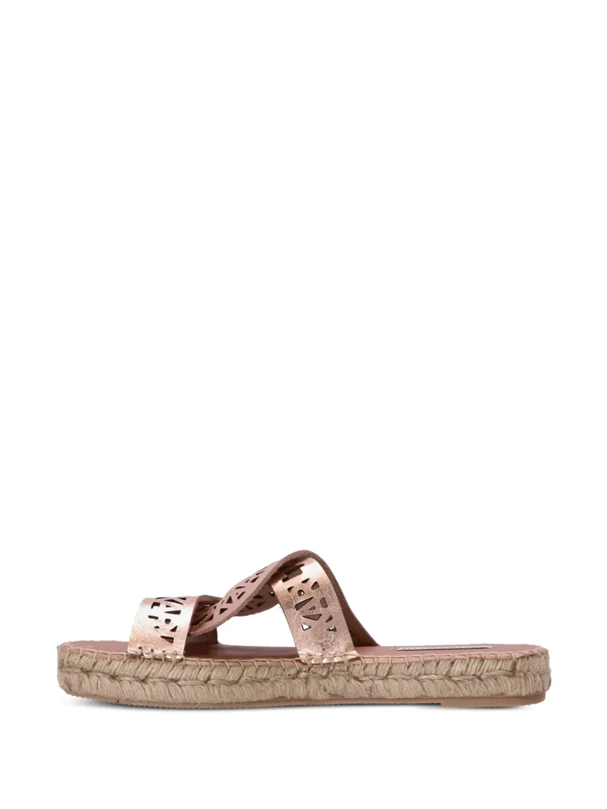 Karl Lagerfeld Souk Interlok Loop espadrille slides - Pink - 画像3