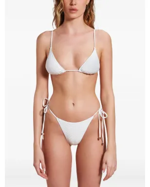 Noire Swimwear Nikki snakeskin風ビキニセット - サムネイル2