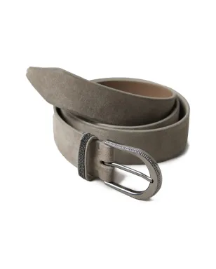 Brunello Cucinelli レザー ベルト - グレー - サムネイル3