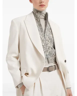 Brunello Cucinelli レザー ベルト - グレー - サムネイル4