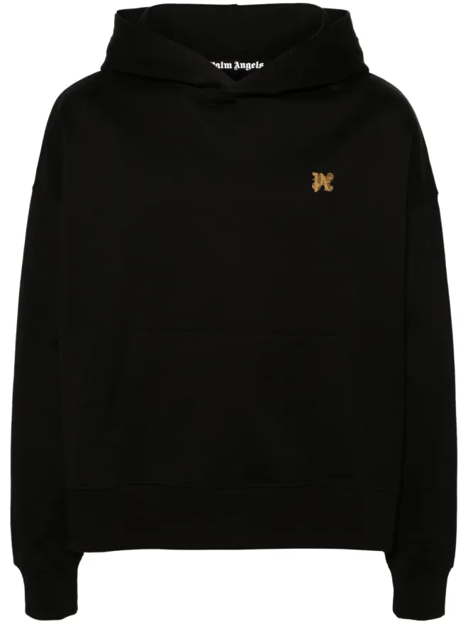 Palm Angels Palm Angels モノグラムピン コットン フーディーの商品画像