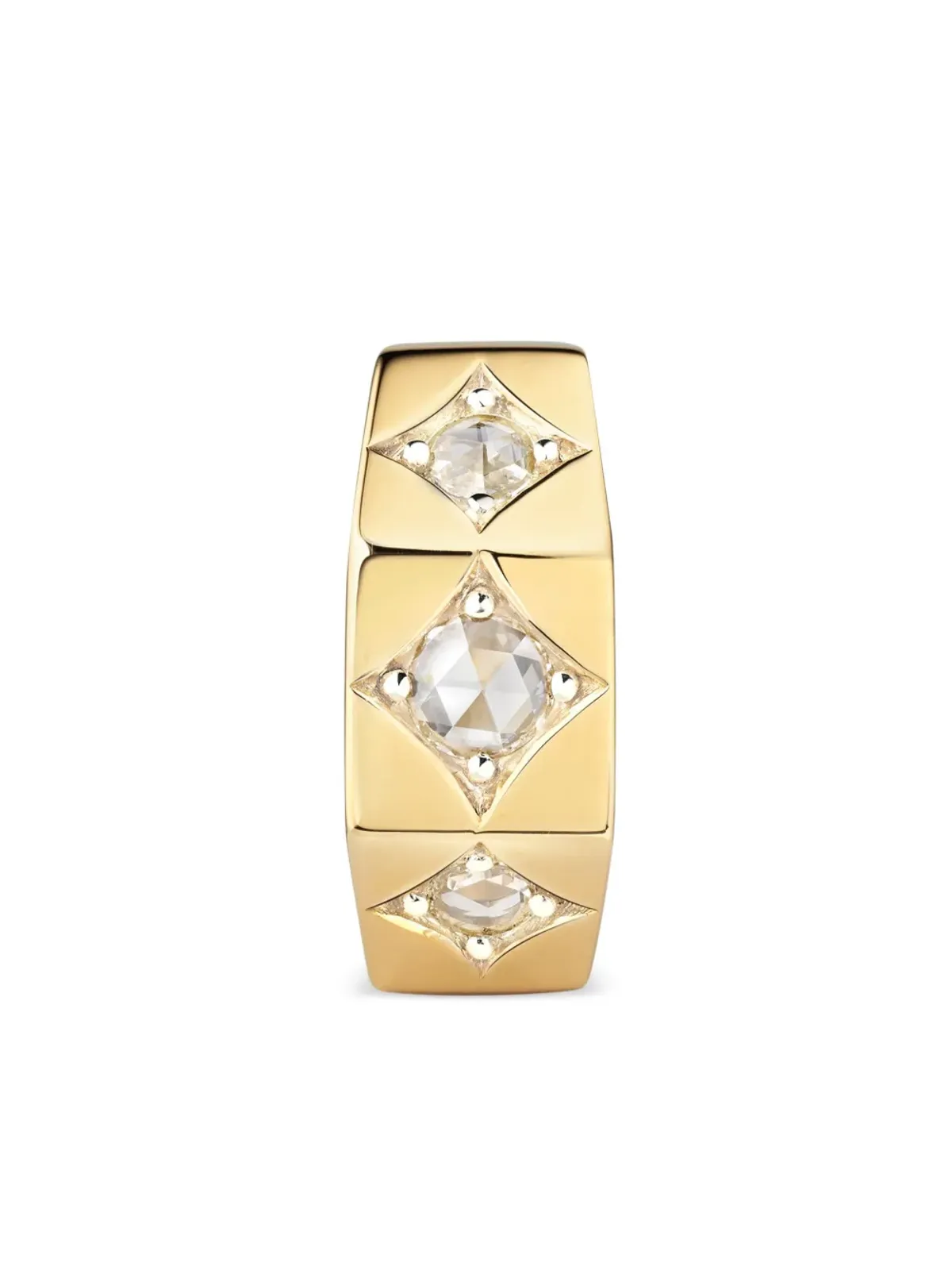 Marie Lichtenberg 18K イエローゴールド ダイヤモンド フープ ピアス - 画像3