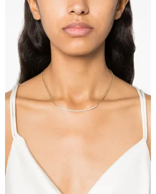 Zoë Chicco 14kt イエローゴールド テニスセグメント ダイヤモンド ネックレス - サムネイル2
