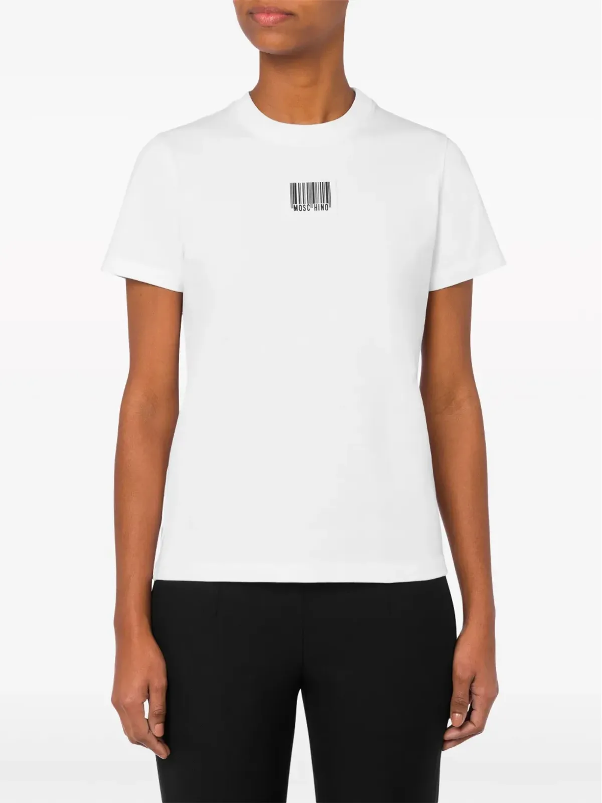 Moschino バーコードプリント コットンTシャツ - 画像2