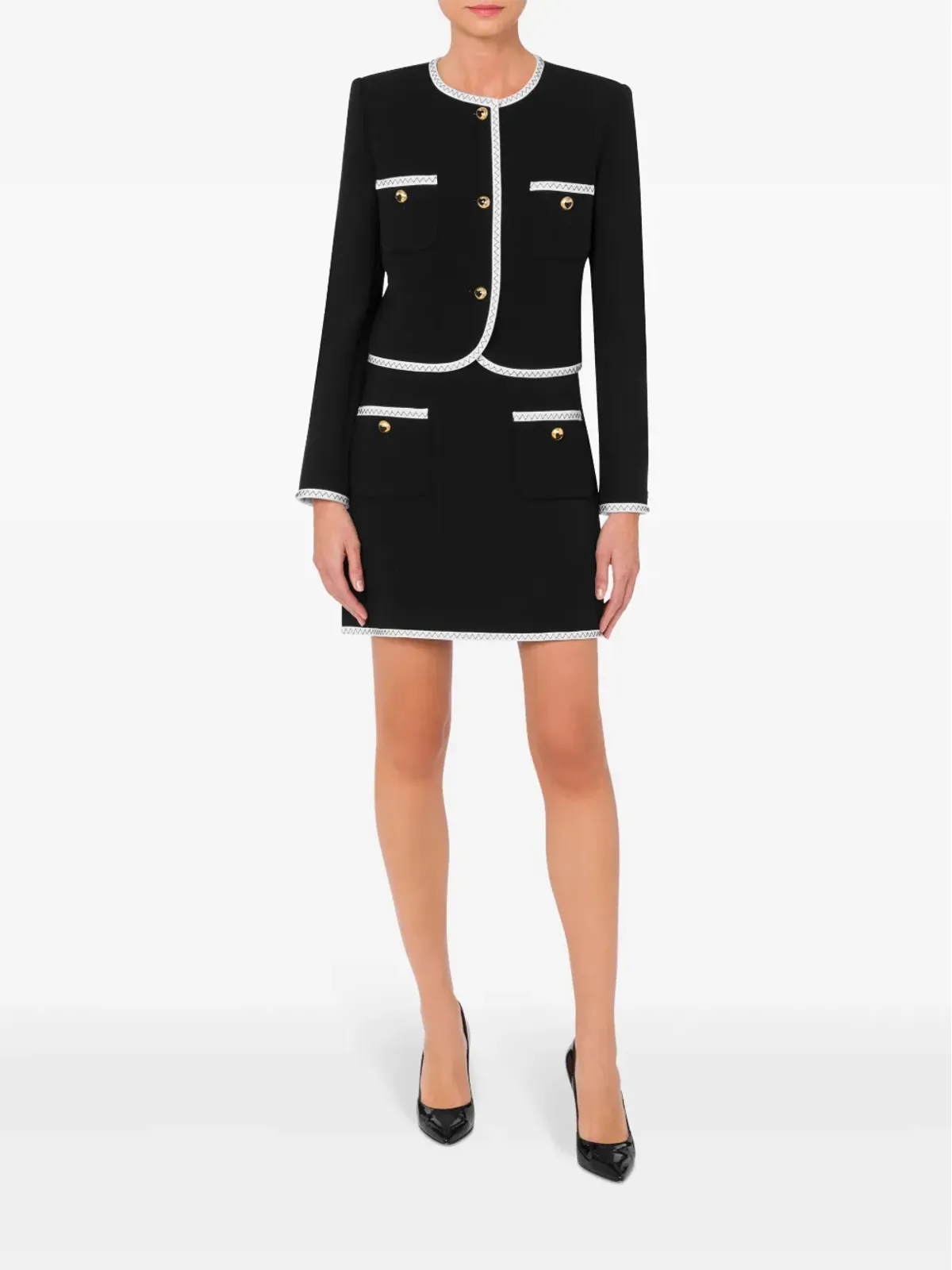 Moschino シングルブレストジャケット ブラック - 画像2