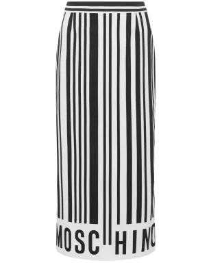 Moschino ロゴプリントストライプスカート - サムネイル1