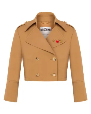 Moschino クロップド ダブルブレスト ジャケット ニュートラルカラー - サムネイル1