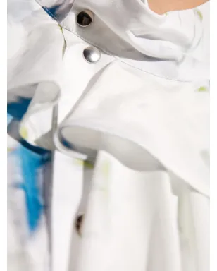 LEMAIRE 花柄プリント レイヤードシャツドレス - White - サムネイル5