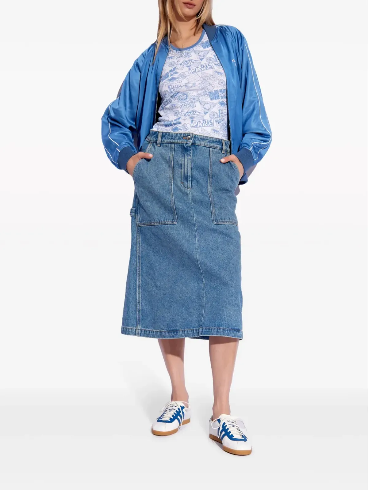 Maison Kitsuné Surf Collage コットン タンクトップ - ブルー - 画像2