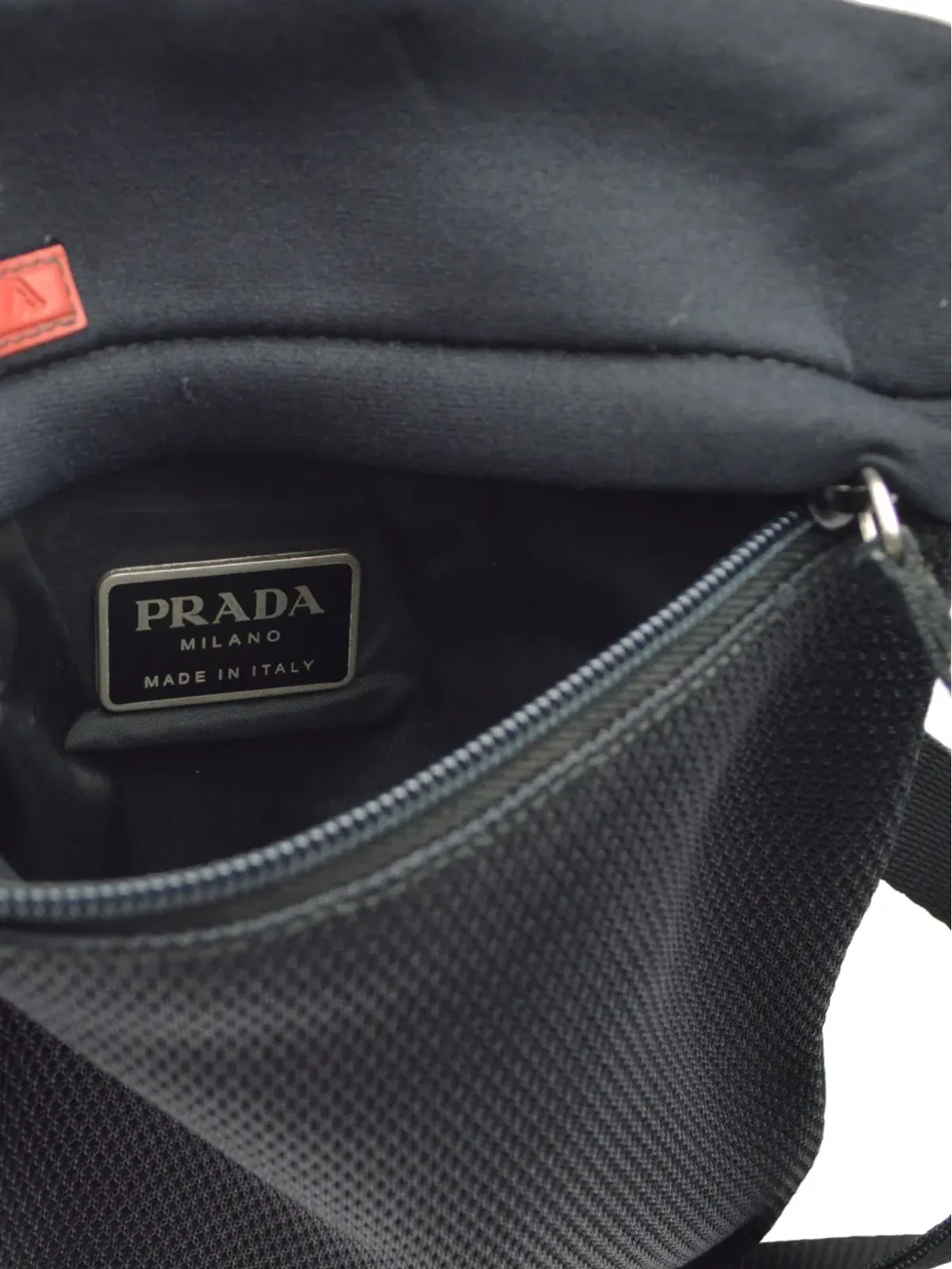 Prada ビンテージ 1990-2000s ロゴアップリケ クロスボディバッグ - ブラック - 画像4