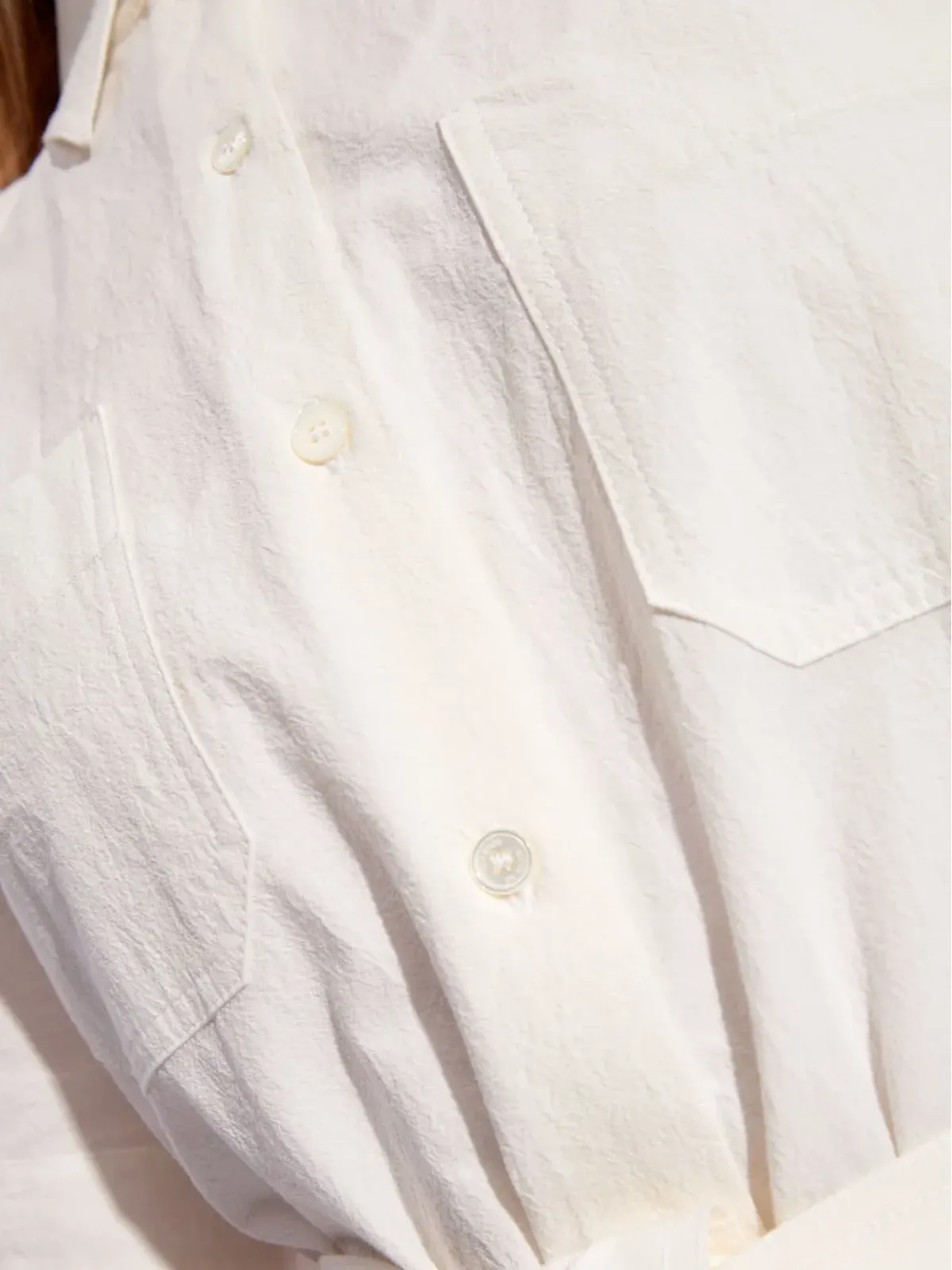 Maison Kitsuné ベルト付きコットンシャツドレス - ホワイト - 画像5