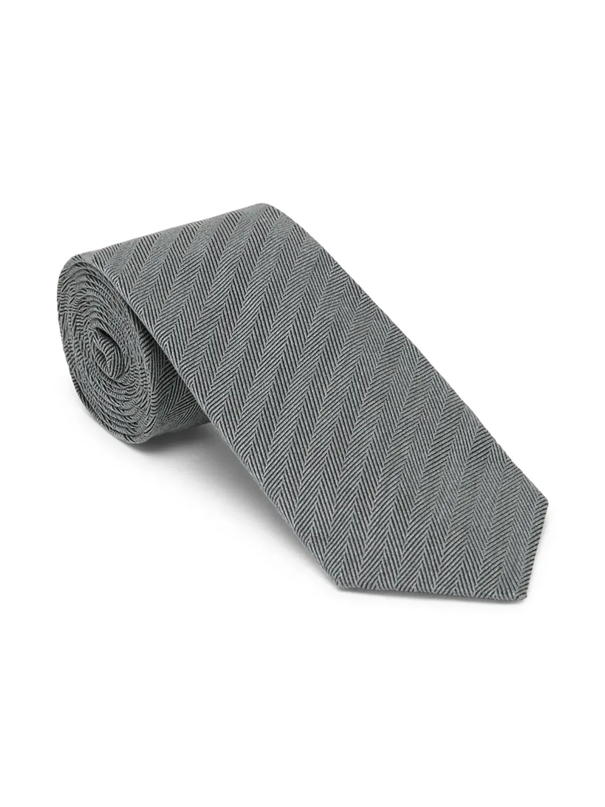 Brunello Cucinelli ストライプディテールのネクタイ - グレー - 画像3
