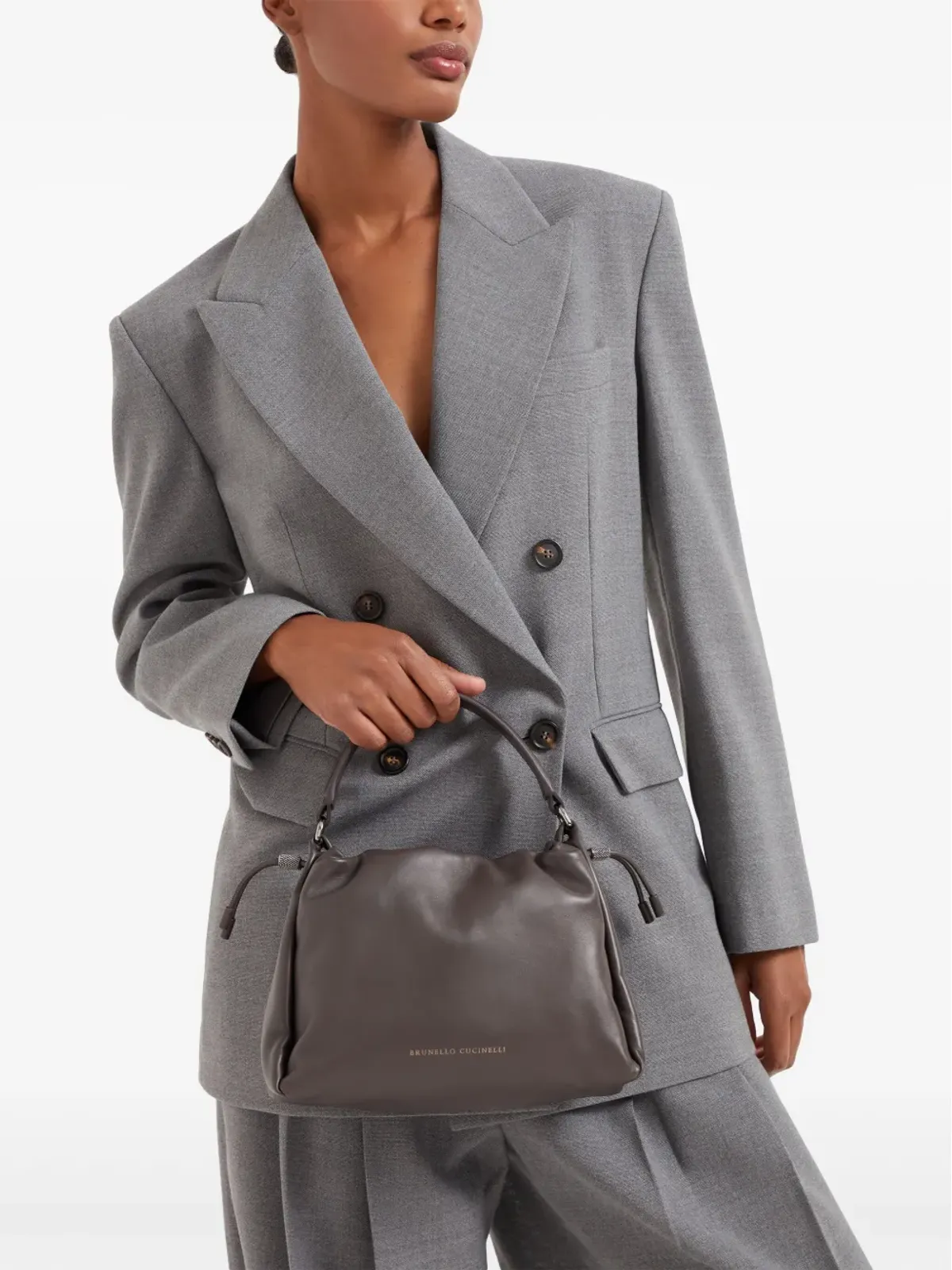 Brunello Cucinelli メロー バケットバッグ - 画像2