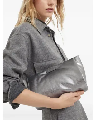 Brunello Cucinelli ラメ加工カーフスキン クラッチバッグ - サムネイル2