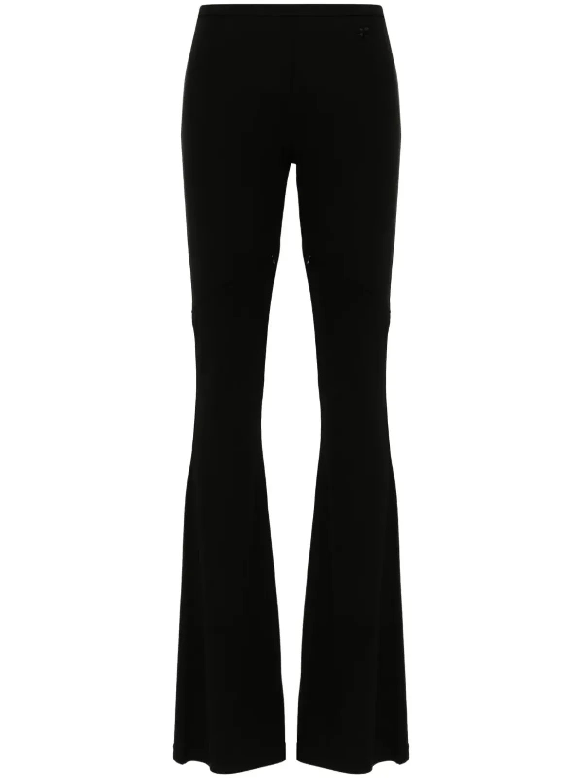 Courrèges Ellipse ブートカットパンツ ブラック - 画像1