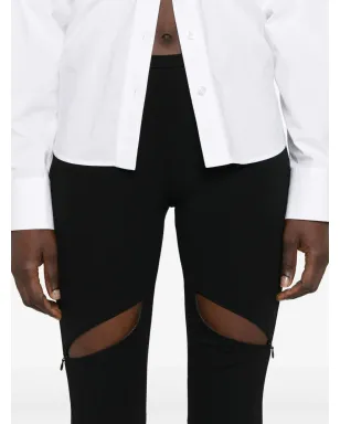Courrèges Ellipse ブートカットパンツ ブラック - サムネイル5