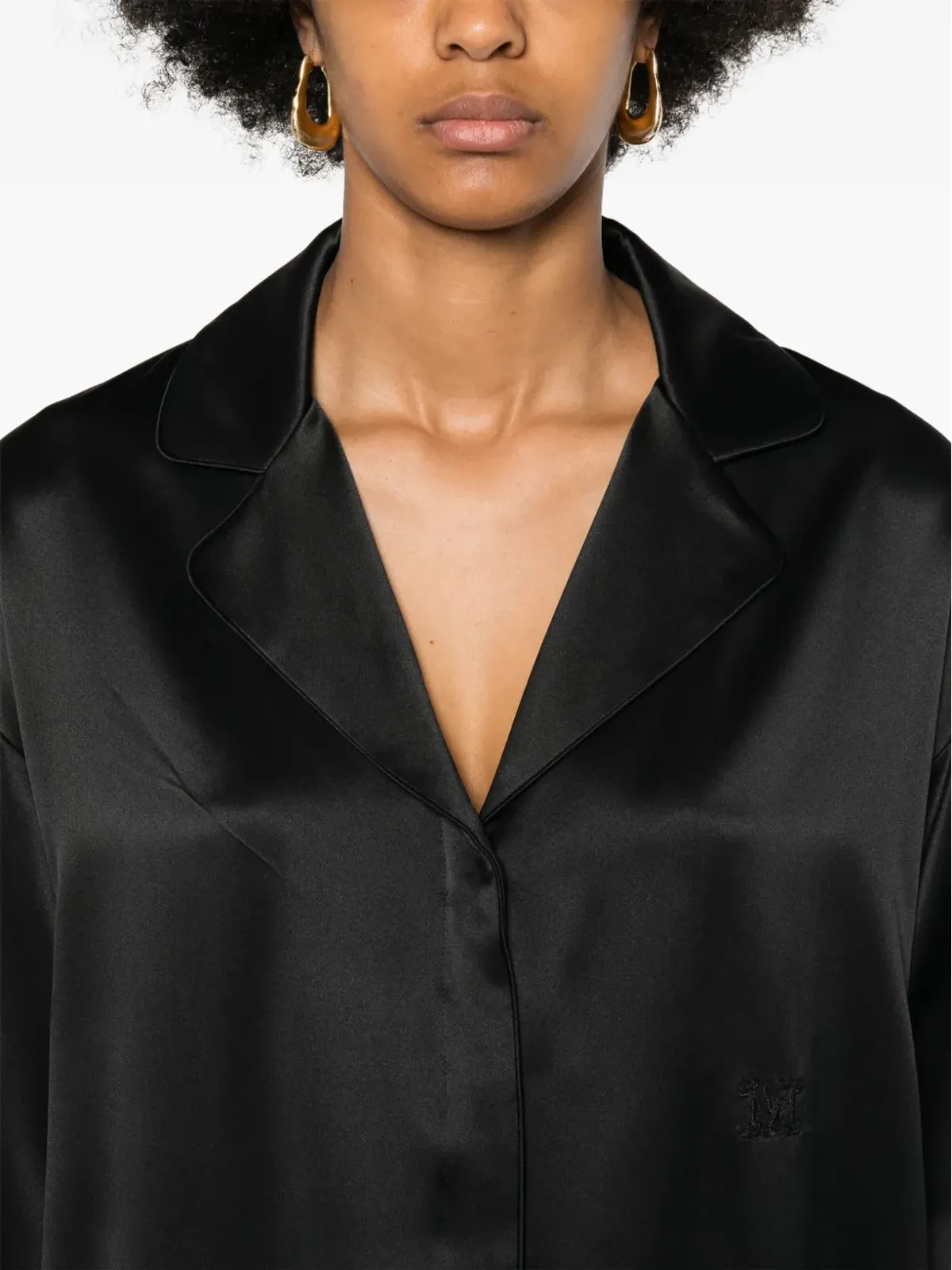 Max Mara Vasaio Vネック長袖シャツ - 画像5