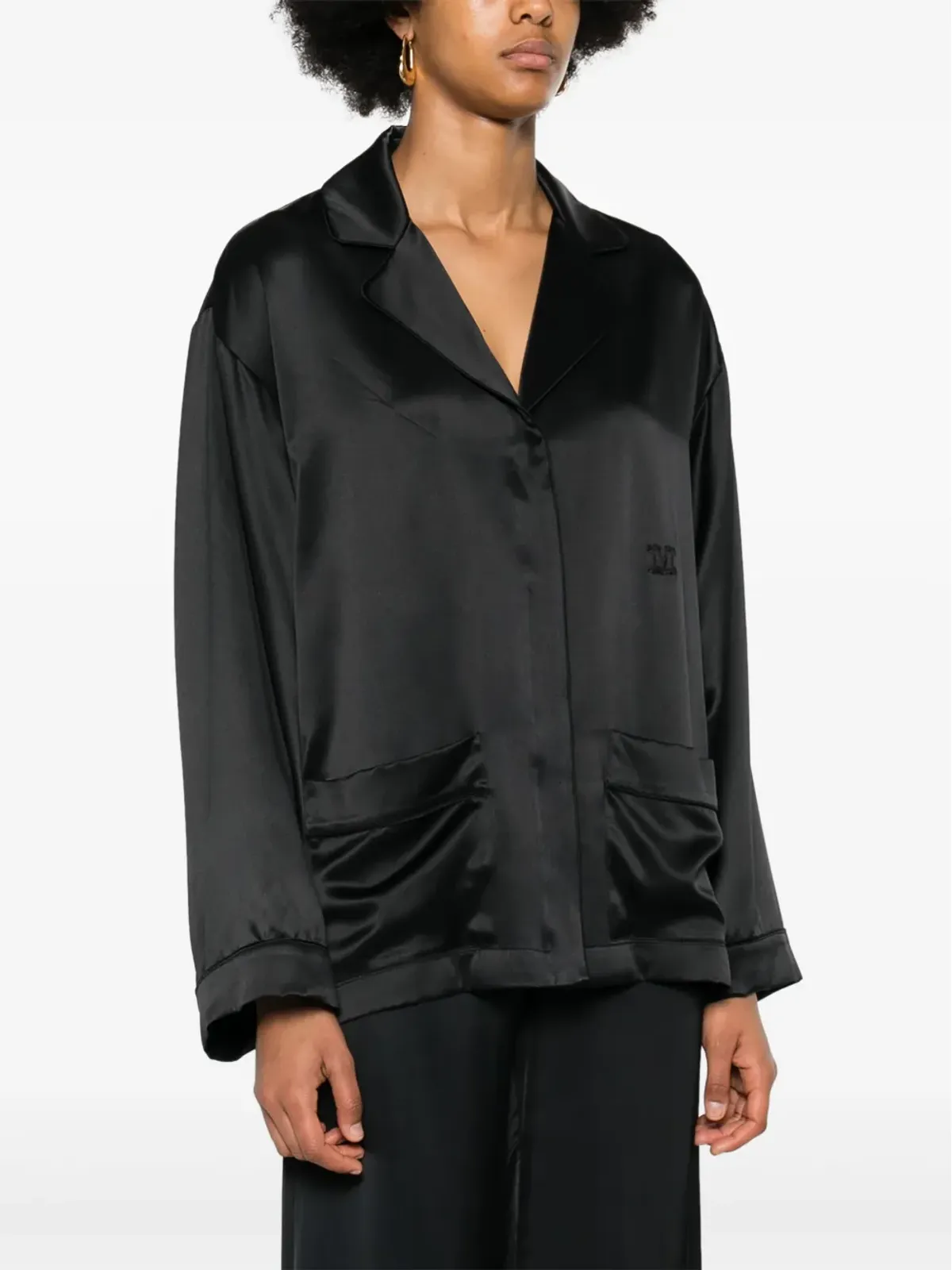 Max Mara Vasaio Vネック長袖シャツ - 画像3