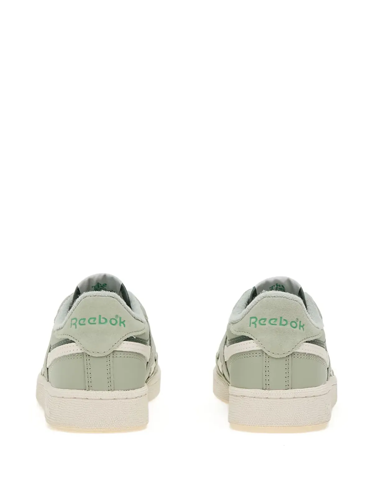 Reebok レザー スニーカー グリーン - 画像3