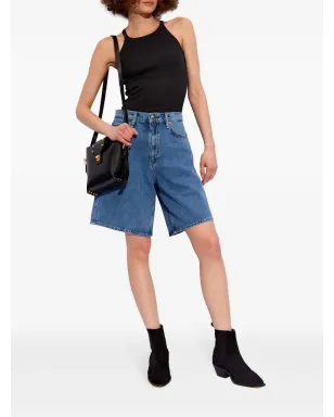 rag & bone エッセンシャル リブ編みタンクトップ（ブラック） - サムネイル2