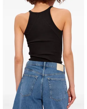 rag & bone エッセンシャル リブ編みタンクトップ（ブラック） - サムネイル4