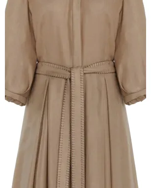 Gabriela Hearst Andy belted midi shirt dress - Neutrals - サムネイル2